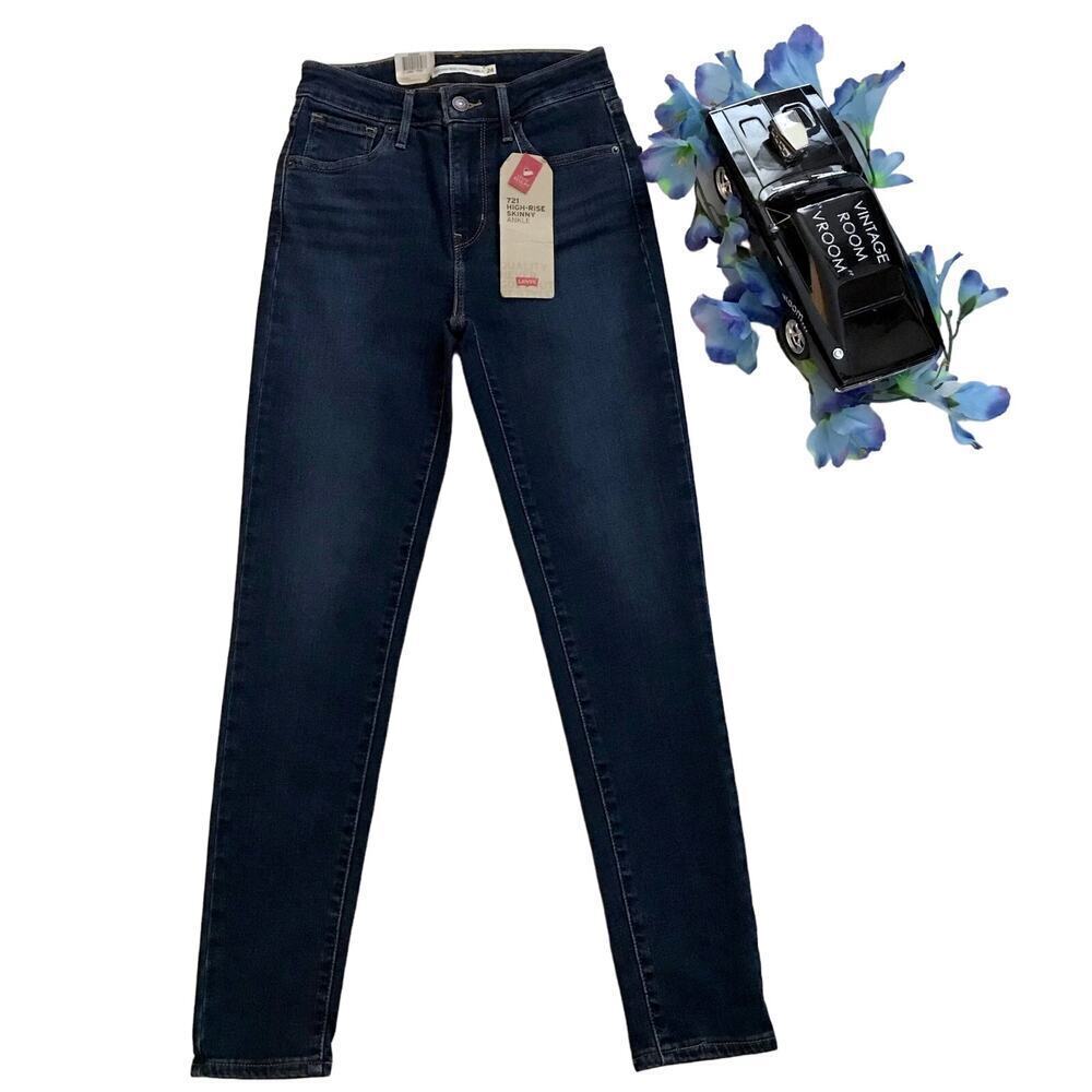 Levi's NWT 721 High Rise Skinny Ankle Jeans Women 00/24 - Picture 2 of 9